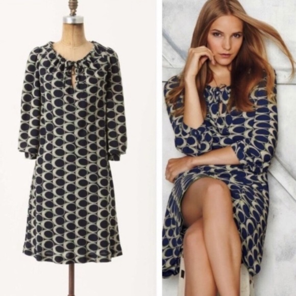 Anthropologie Moulinette Soeurs Ellipses Dress 2 - Picture 1 of 7